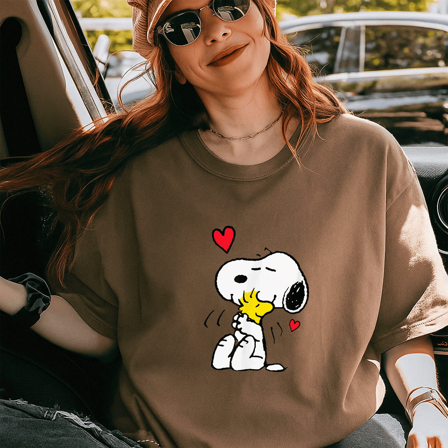 Snoopy Lots Of Love T-Shirt for Peanuts Fans | Cute and Playful Graphic Tee Featuring Iconic Snoopy Design - 5