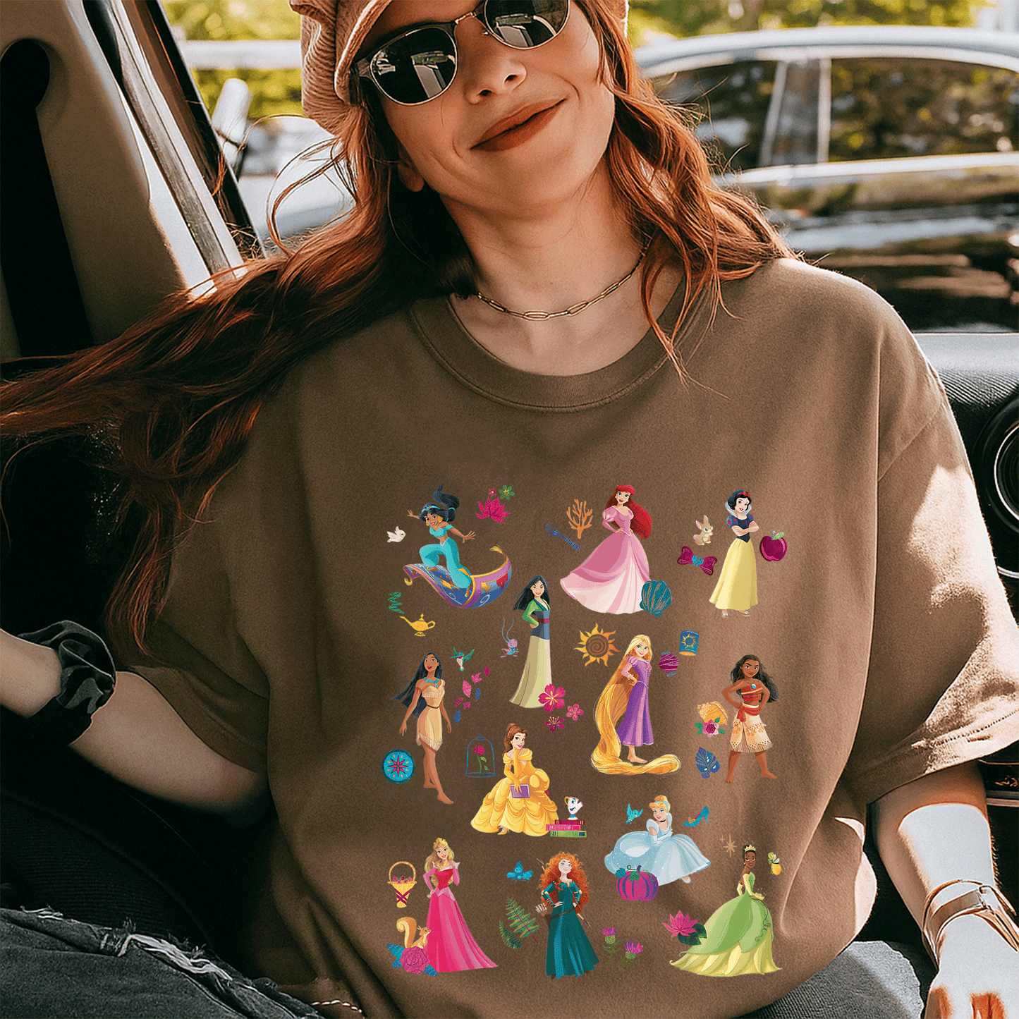 Disney Princess Magical Print T-Shirt for Girls Featuring Enchanting Designs of Beloved Characters - Perfect for Everyday Adventure - 5