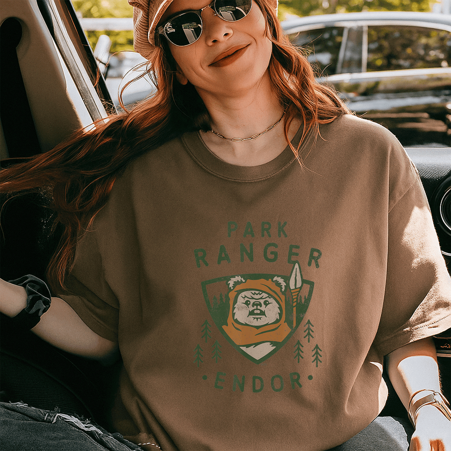 Star Wars Ewok Park Ranger Endor T-Shirt Featuring Unique Artwork - Perfect Gift for Fans and Outdoor Lovers! - 5