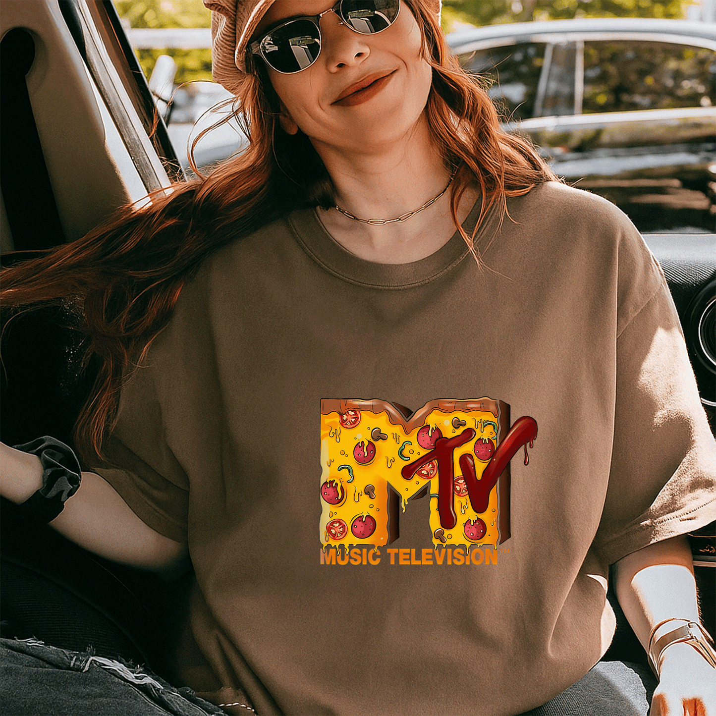 Mademark x MTV Pizza Lover T-Shirt Featuring Original MTV Logo β Perfect for Foodies and Music Fans Alike! - 5