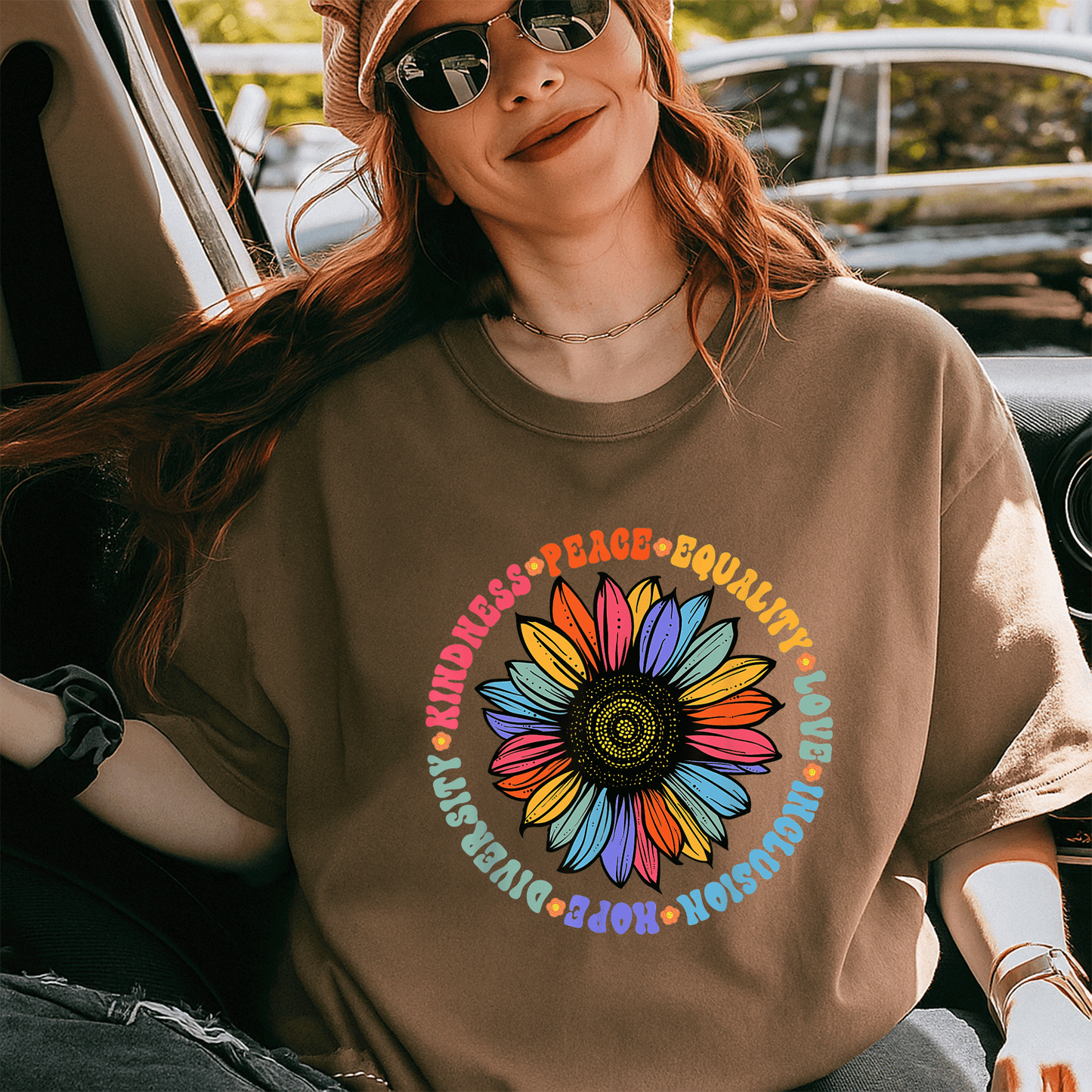 Kindness Love Equality Diverse Human Rights T-Shirt – Spread Peace, Hope, and Unity with Vibrant Graphic Design - 5
