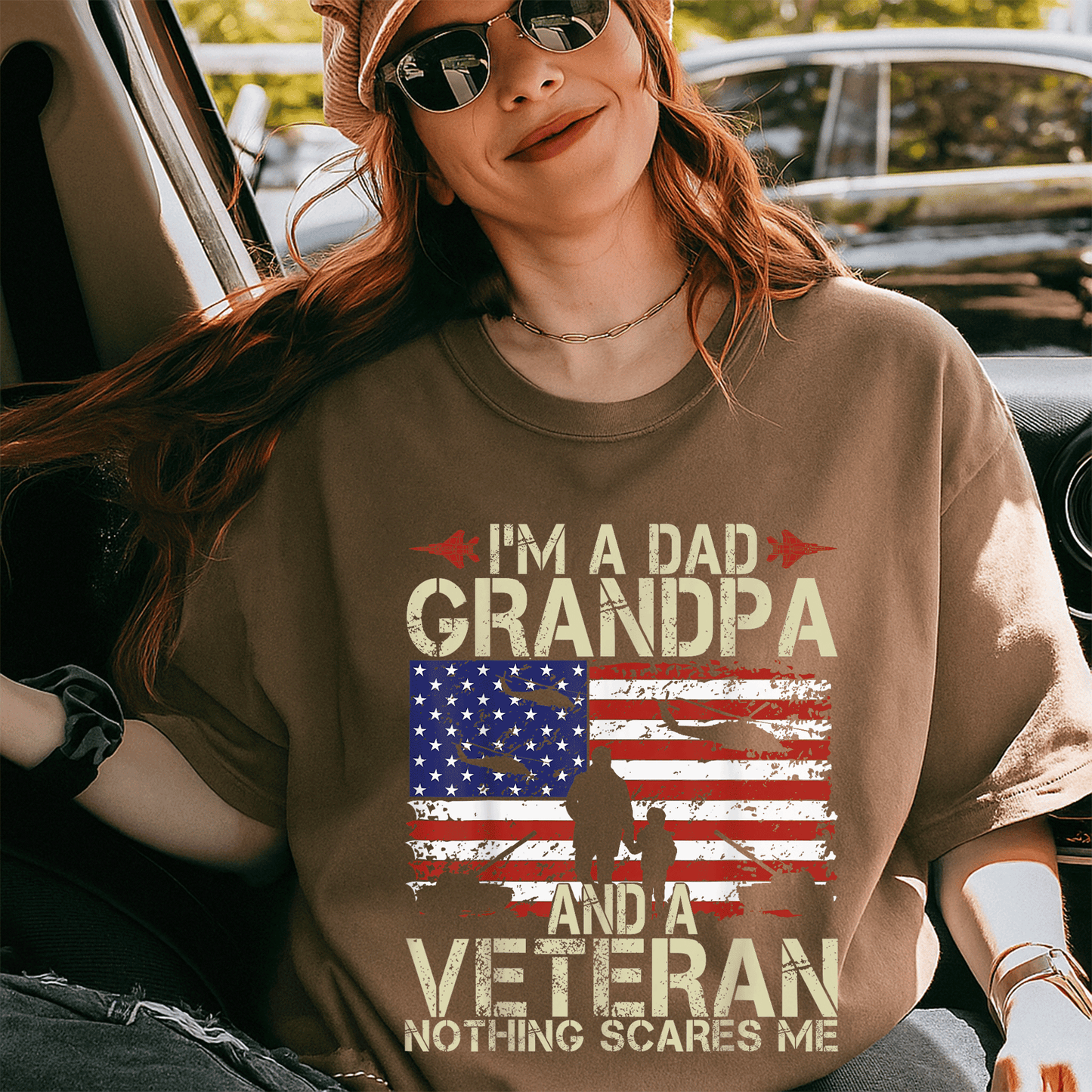 Celebrate Dad, Grandpa, and Veteran Pride with Our Fun Fathers Day T-Shirt - Perfect Gift for Proud Papas! - 5