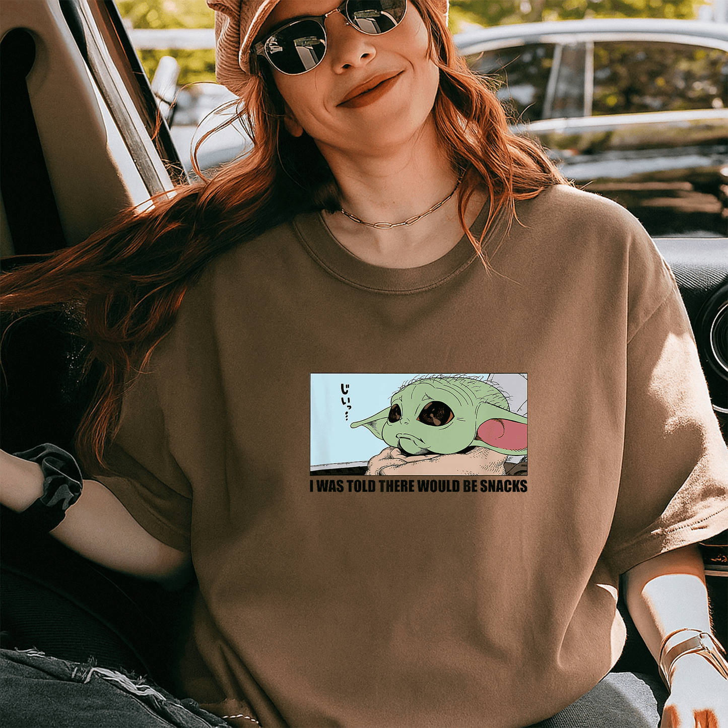 Cute Grogu Wants Snacks T-Shirt from Amazon Essentials The Mandalorian – Adorable Graphic Tee for Star Wars Fans and Collectors - 5
