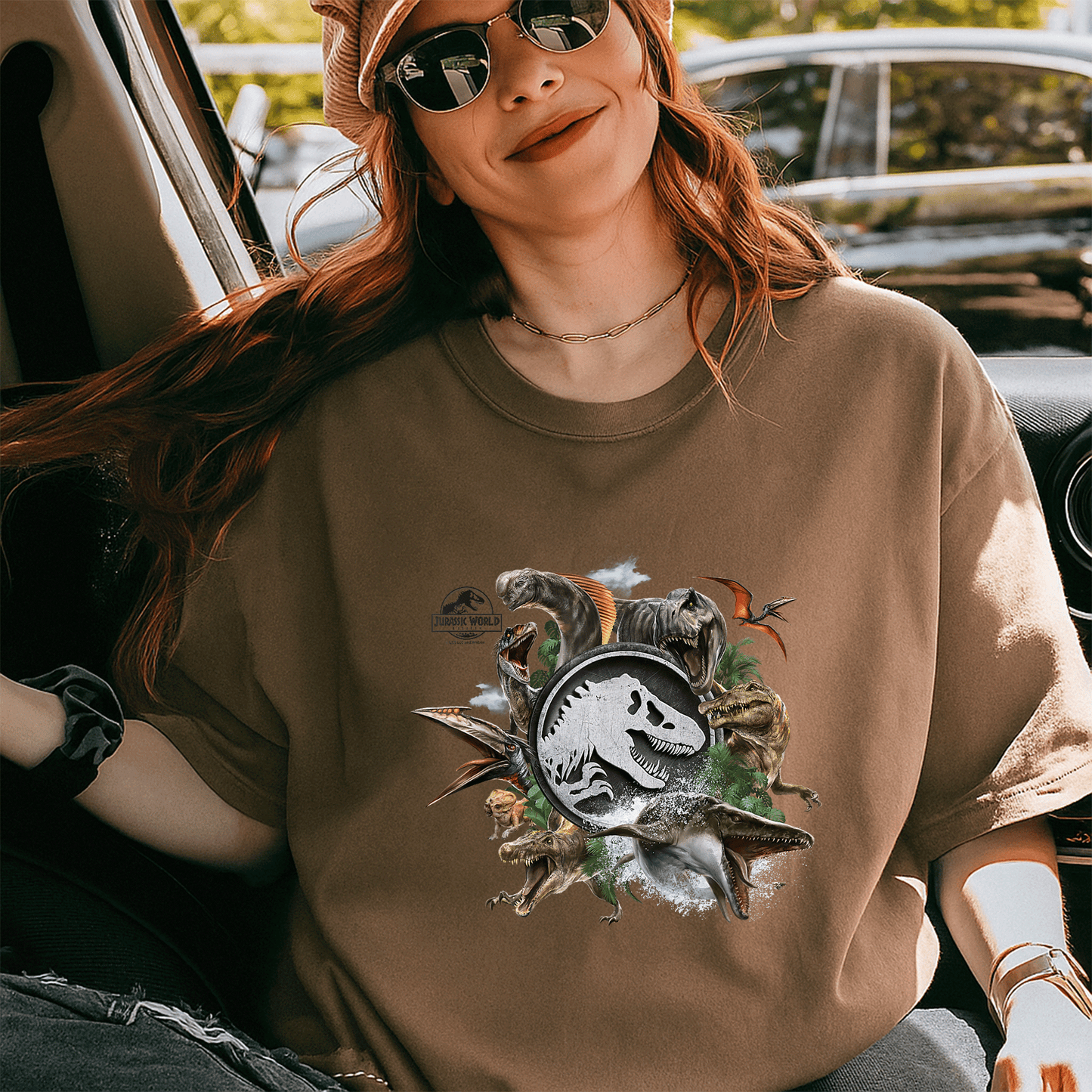 Jurassic World Rebirth Circle Logo Dinosaurs T-Shirt for Dino Lovers – Stylish and Fun Graphic Tee for Adventurous Spirits - 5