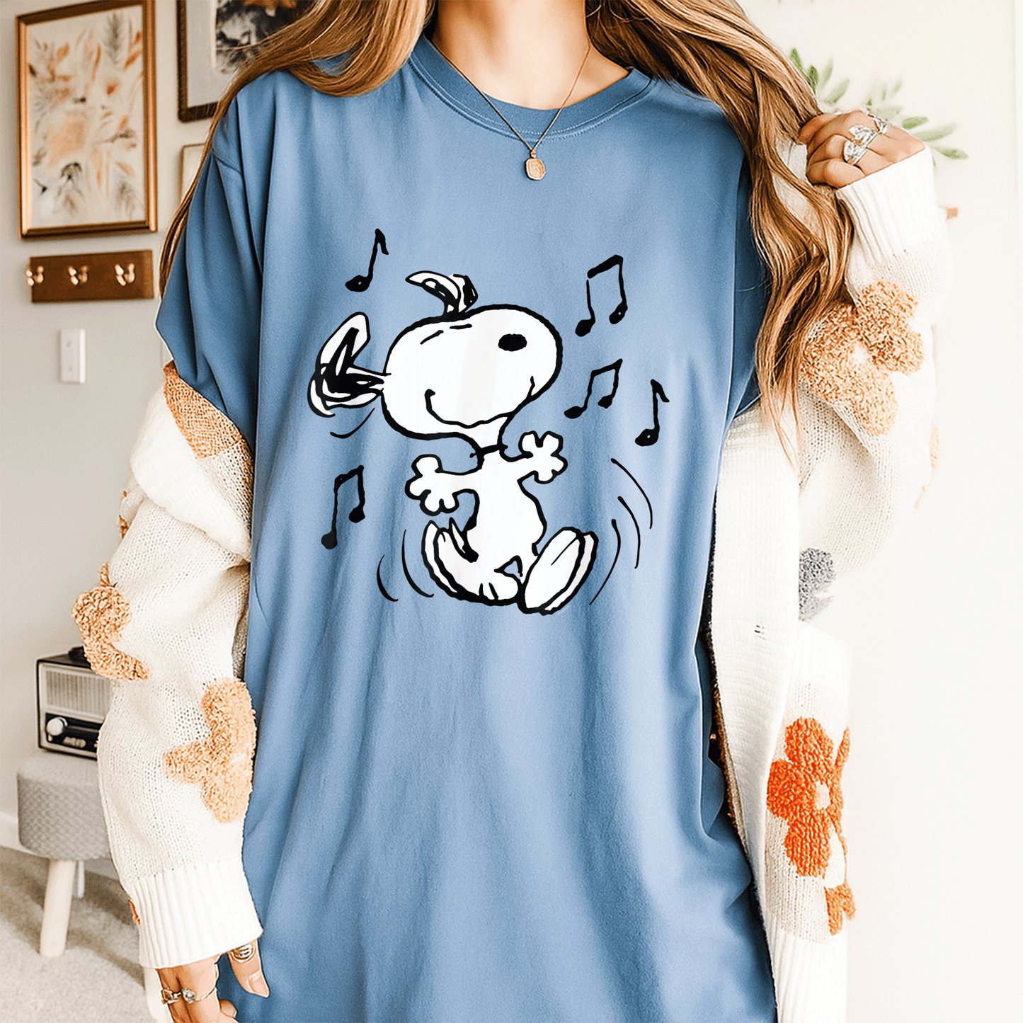 Snoopy Dancing T-Shirt for Peanuts Fans - Fun and Playful Design for All Ages, Perfect Gift for Cartoon Lovers - 4