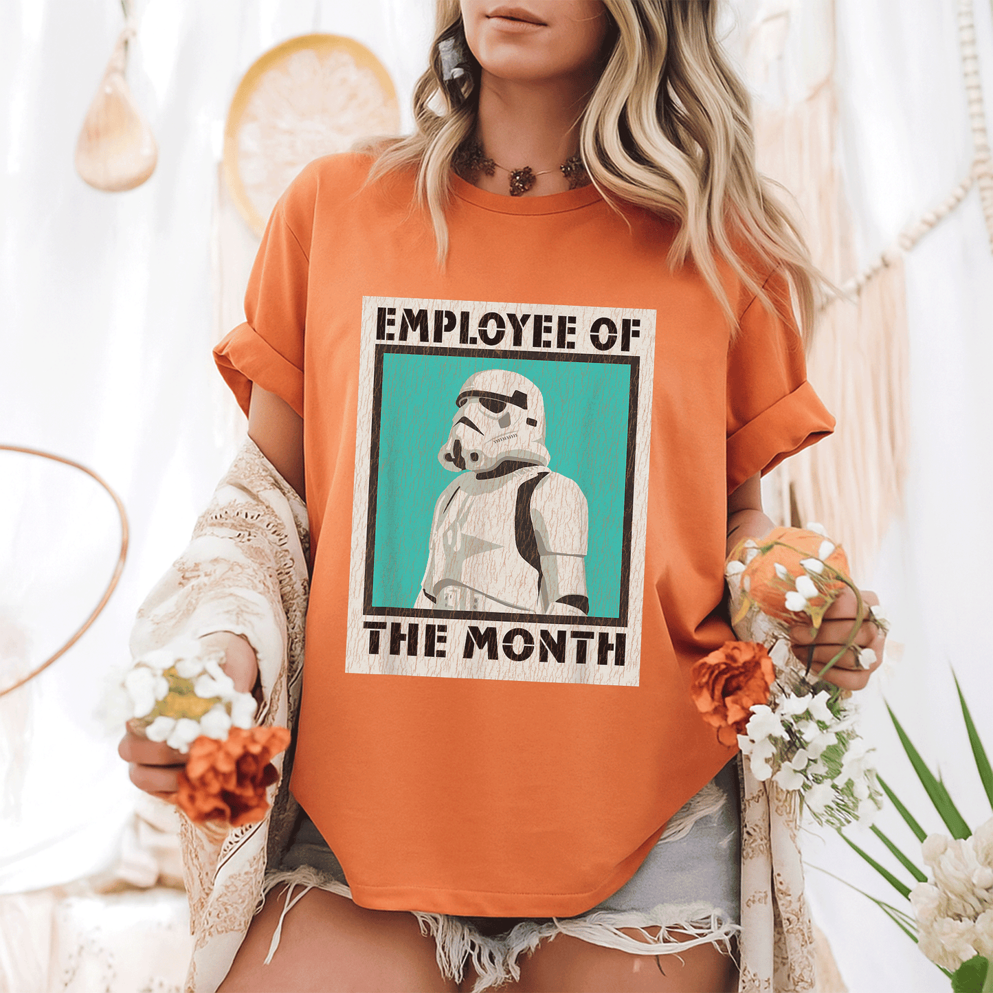 Star Wars Stormtrooper Employee of The Month T-Shirt Perfect for Fans of Galactic Humor and Sci-Fi Style - 6