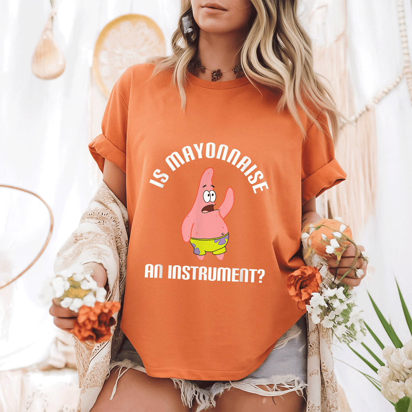 Mademark SpongeBob SquarePants Is Mayonnaise An Instrument T-Shirt Perfect for Fans of Fun and Whimsical Cartoon Apparel - 6