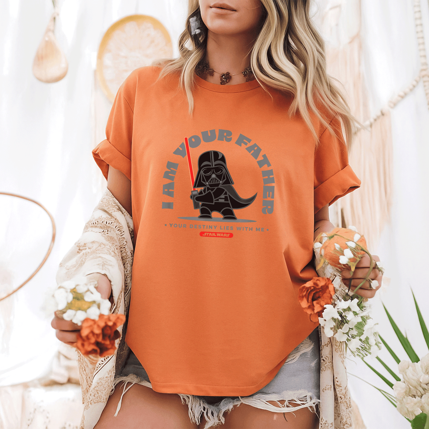 Stand Strong with the Amazon Essentials Star Wars Darth Vader T-Shirt 'I Am Your Father' - Perfect for Fans and Collectors! - 6