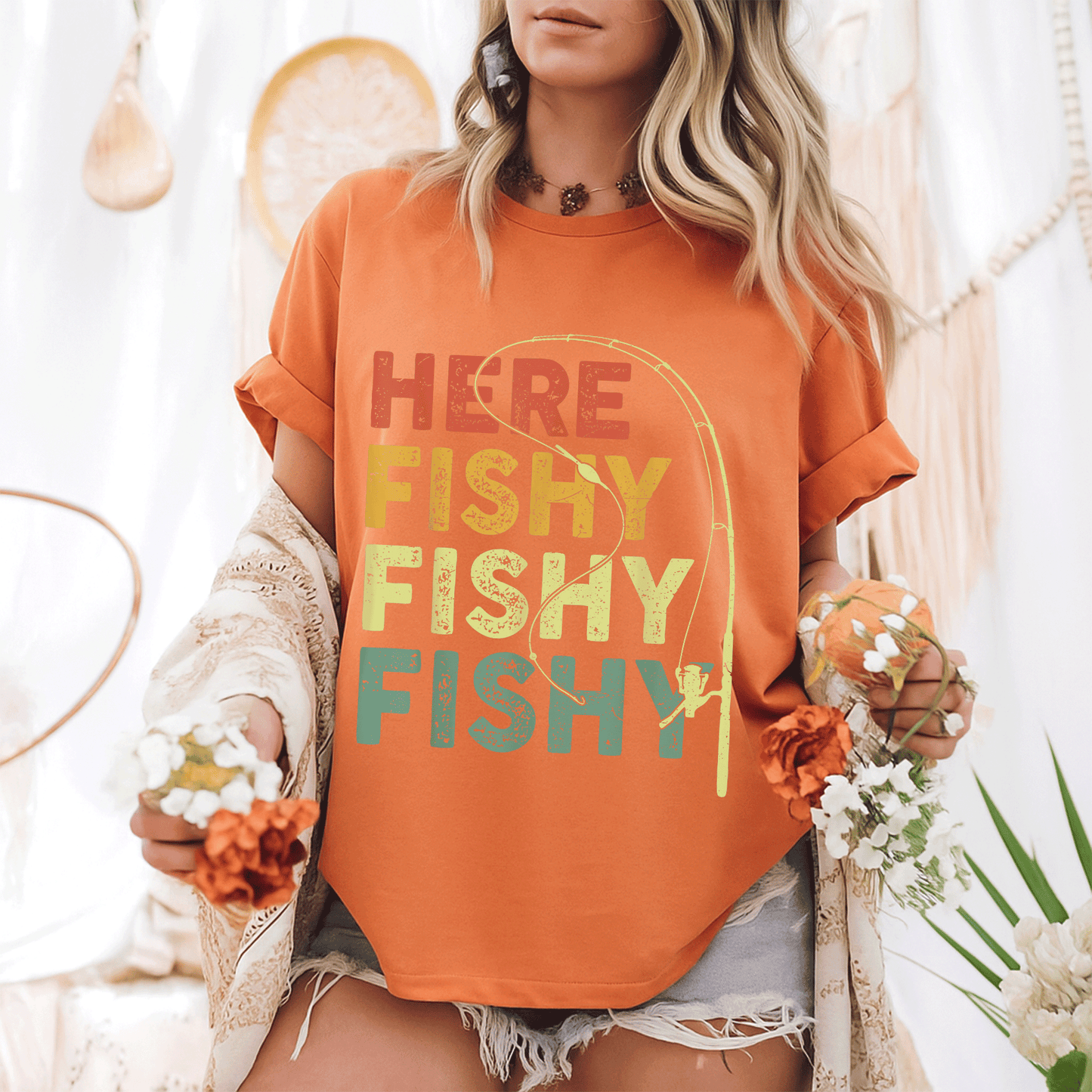 Funny Here-Fishy Shirt for Fishing Enthusiasts, Bass Fish Design T-Shirt for Dads, Kids, Boys, and Men - Great Gift Idea! - 6