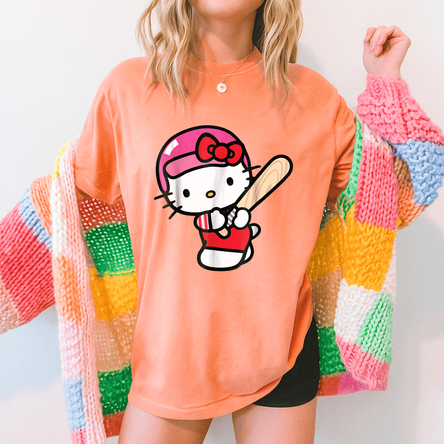 Cute Hello Kitty Baseball Player Tee Shirt for Kids β Adorable Graphic T-Shirt Perfect for Little Sports Fans and Playdates - 5