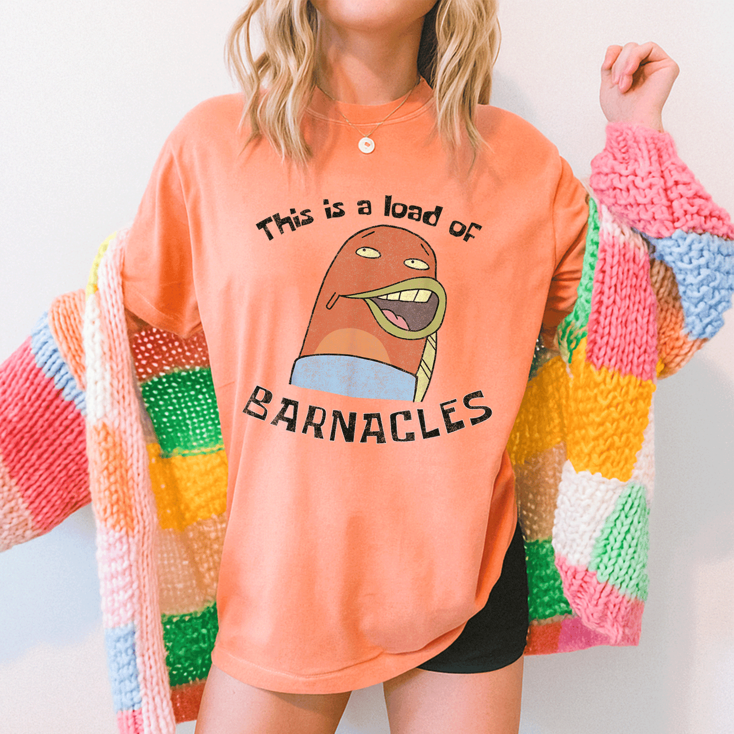 SpongeBob SquarePants Load of Barnacles T-Shirt - Fun and Colorful Tee for Fans of the Beloved Cartoon Character! - 5