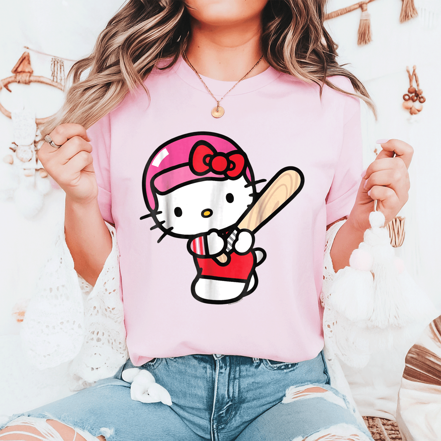 Cute Hello Kitty Baseball Player Tee Shirt for Kids β Adorable Graphic T-Shirt Perfect for Little Sports Fans and Playdates - 6