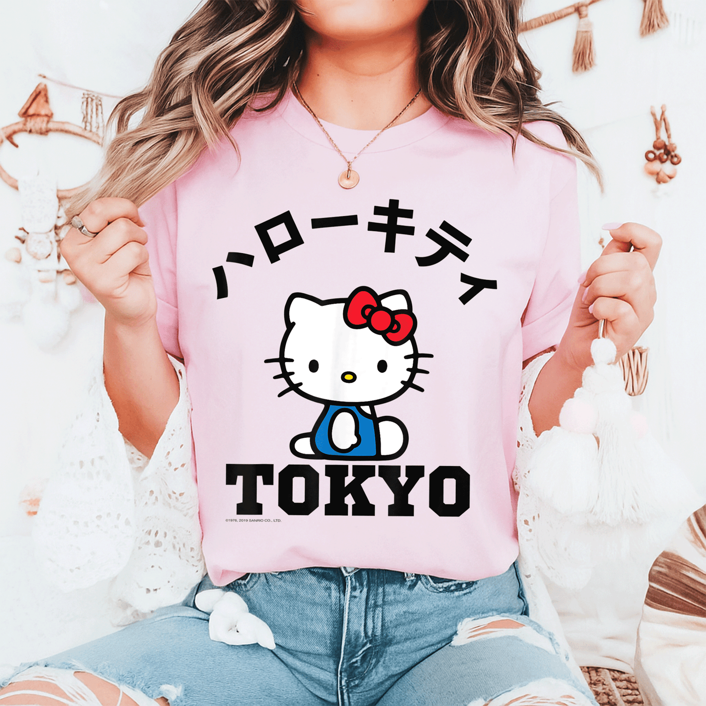 Cute Hello Kitty Tokyo Tee Shirt for Fans – Adorable Design Featuring Hello Kitty in Stylish Tokyo Fashion for Everyday Wear - 6
