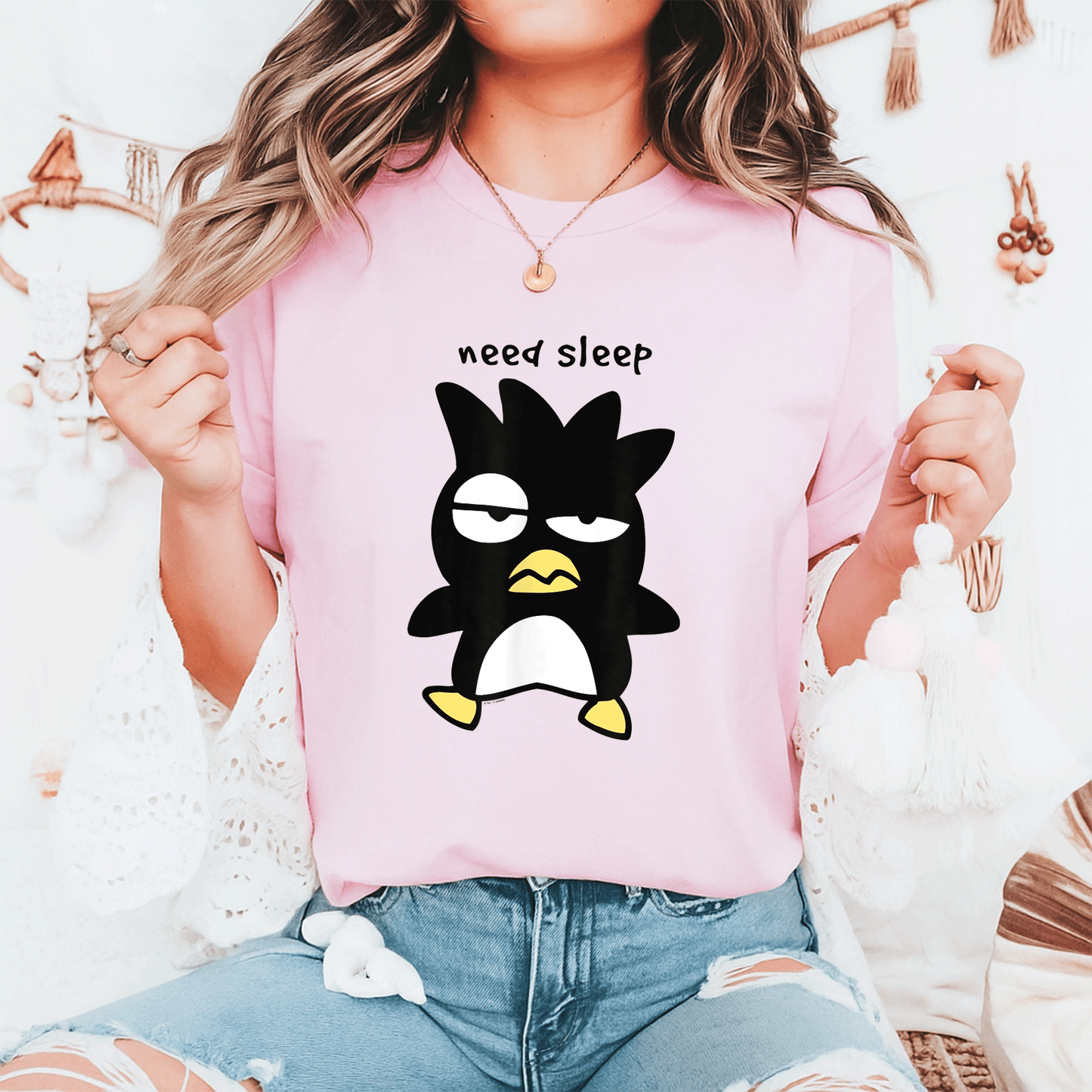 Cozy Badtz Maru Need Sleep Tee for Anime Lovers - Adorable Sleepy Design Perfect for Relaxed Days and Casual Outfits - 6