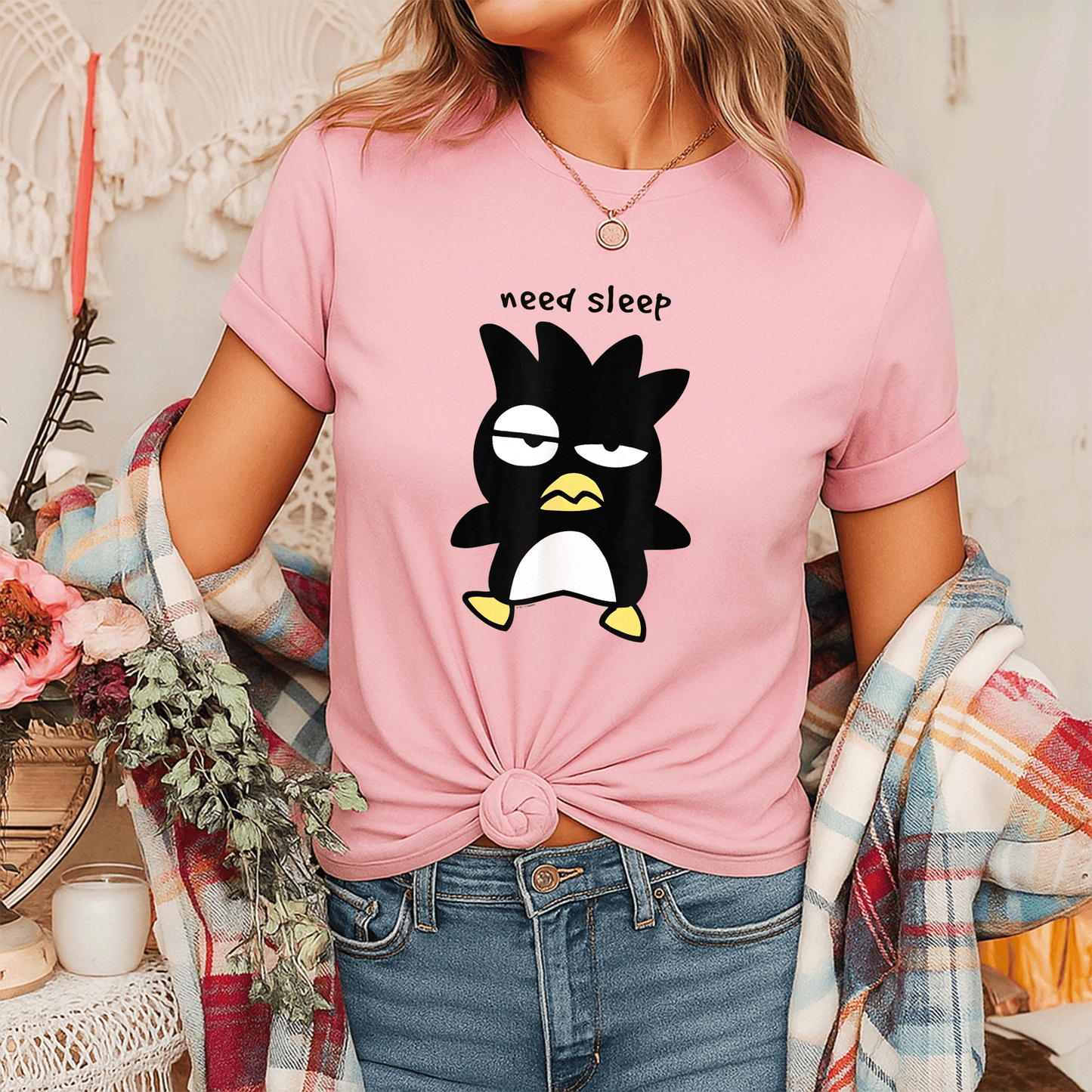 Cozy Badtz Maru Need Sleep Tee for Anime Lovers - Adorable Sleepy Design Perfect for Relaxed Days and Casual Outfits - 7