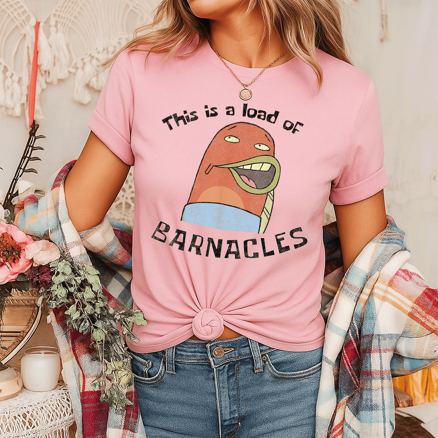 SpongeBob SquarePants Load of Barnacles T-Shirt - Fun and Colorful Tee for Fans of the Beloved Cartoon Character! - 7