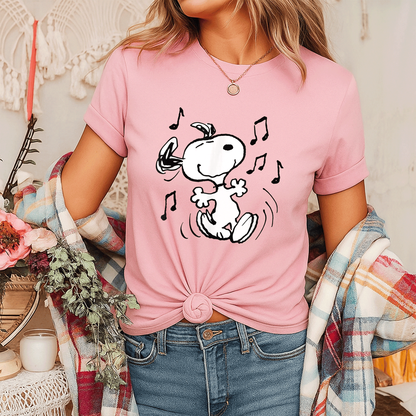 Snoopy Dancing T-Shirt for Peanuts Fans - Fun and Playful Design for All Ages, Perfect Gift for Cartoon Lovers - 7
