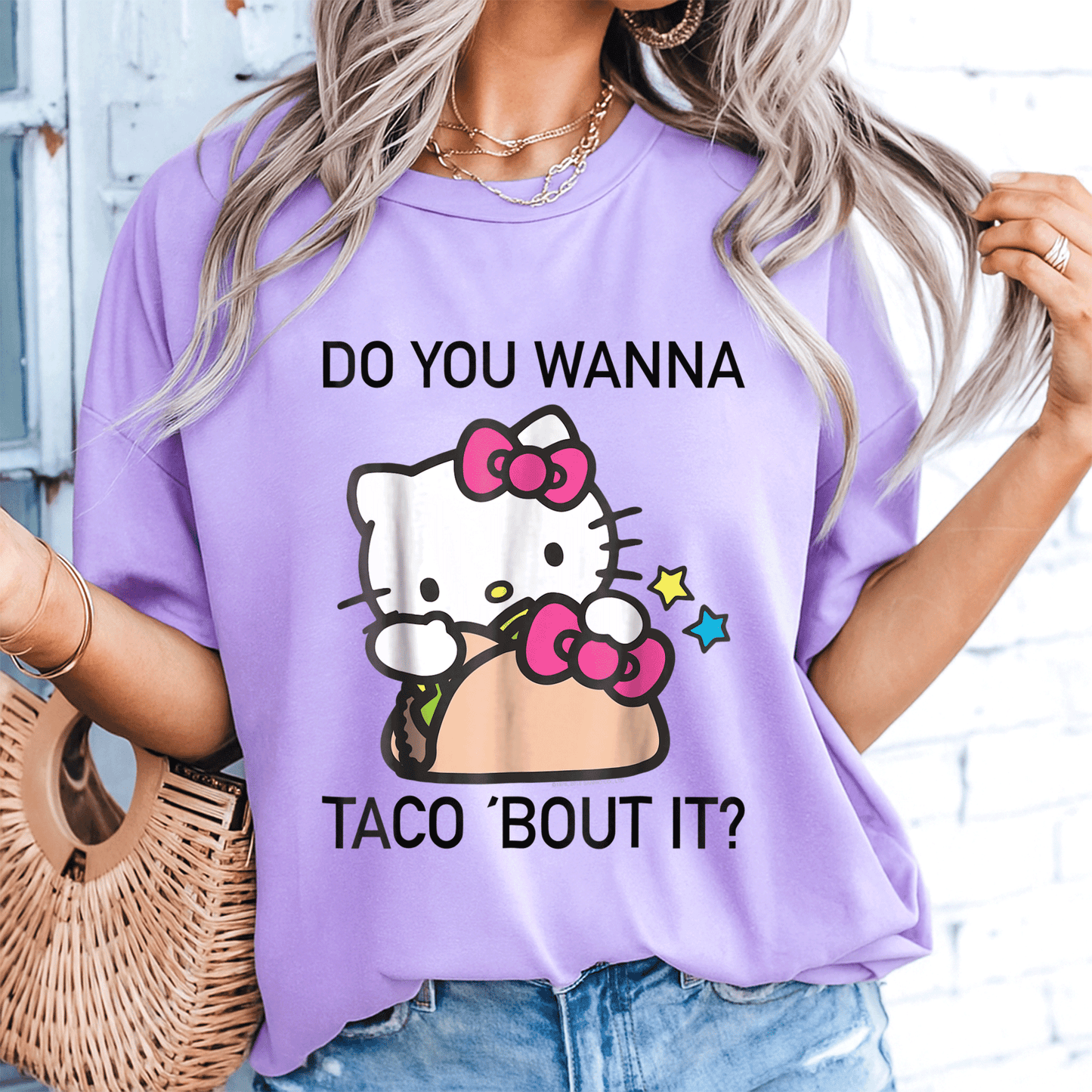 Hello Kitty Taco Bout It Tee Shirt Cute and Fun Graphic Tee for Cat Lovers and Foodies Perfect Gift for Kids and Adults - 8
