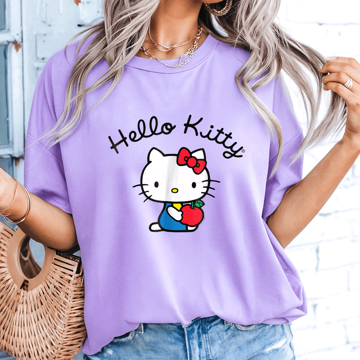 Cute Hello Kitty Retro Logo Tee Shirt for Stylish Fans - Classic Design, Perfect for Casual Wear and Nostalgic Vibes - 8
