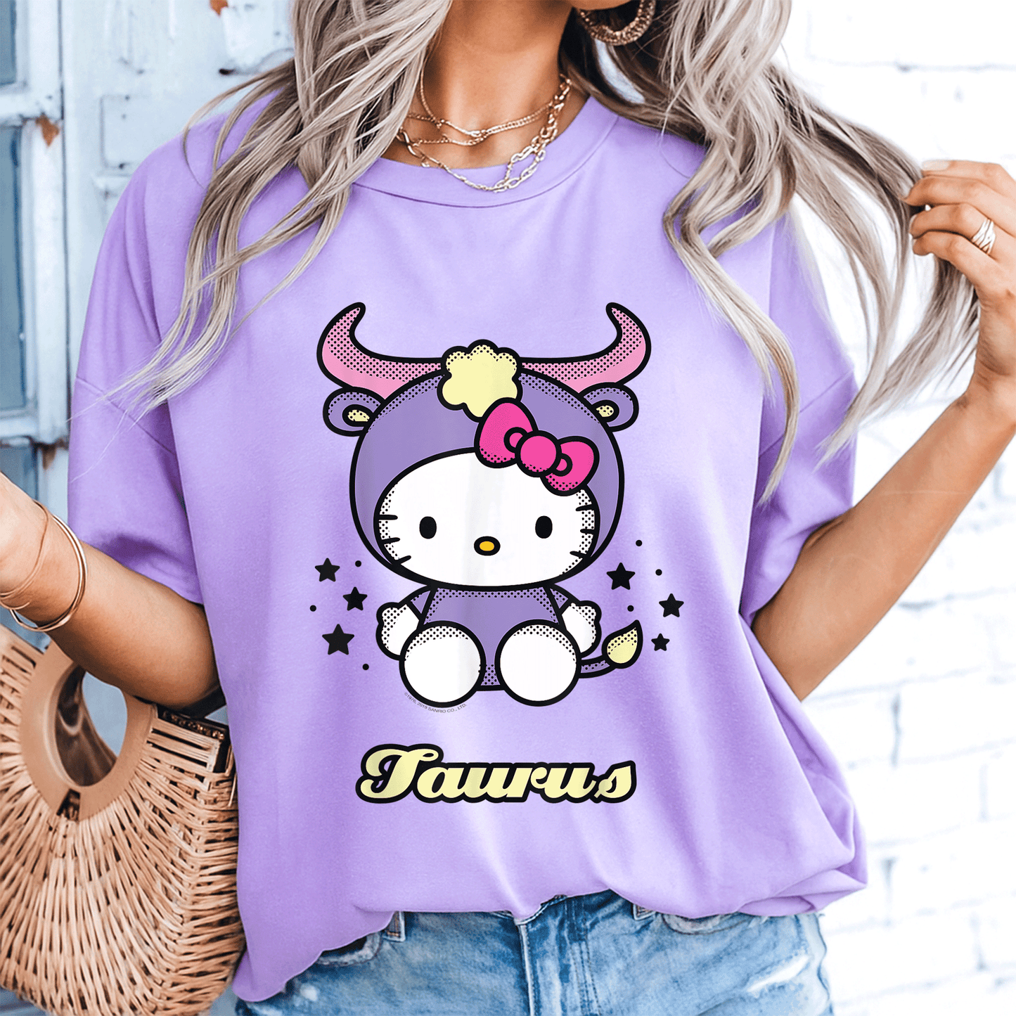 Cute Hello Kitty Taurus Tee Shirt Celebrate Your Zodiac Sign with Adorable Hello Kitty Graphics Perfect for Taurus Fans - 8