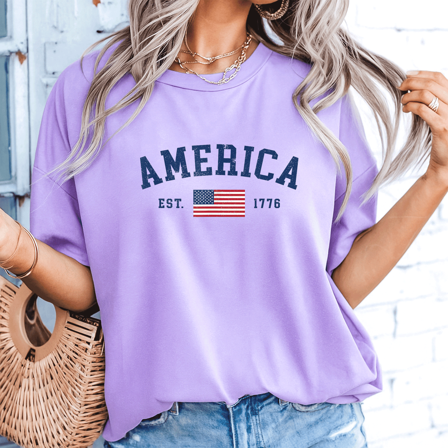 Patriotic American Flag T-Shirt for 4th of July Celebrations, USA Independence Day Tees for Men and Women - 8