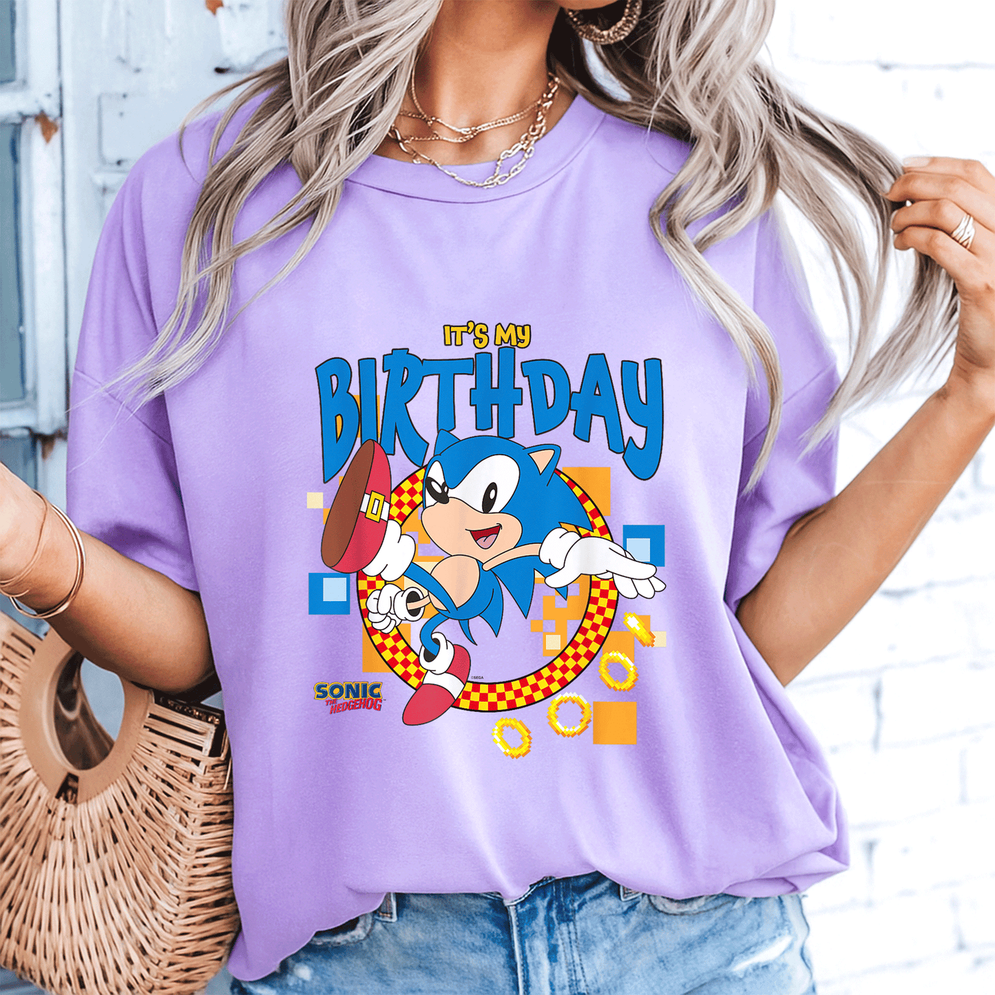 Sonic the Hedgehog Birthday T-Shirt for Kids - Fun Cheerful Design Perfect for Party Celebrations and Special Days - 8