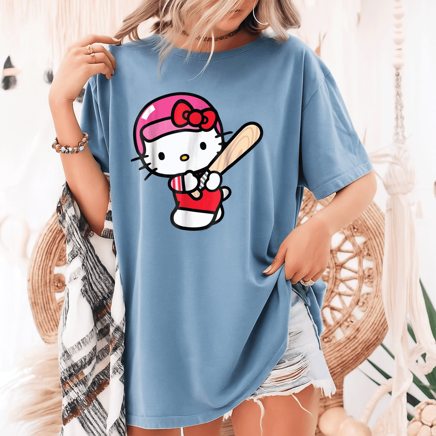 Cute Hello Kitty Baseball Player Tee Shirt for Kids β Adorable Graphic T-Shirt Perfect for Little Sports Fans and Playdates - 9