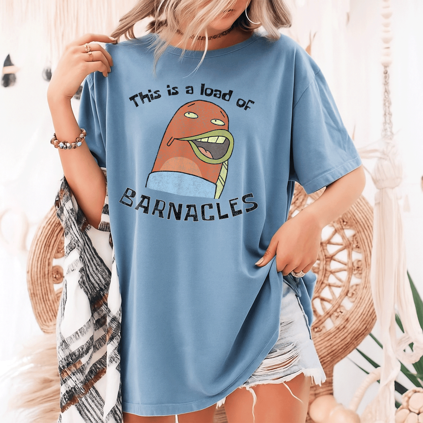 SpongeBob SquarePants Load of Barnacles T-Shirt - Fun and Colorful Tee for Fans of the Beloved Cartoon Character! - 9