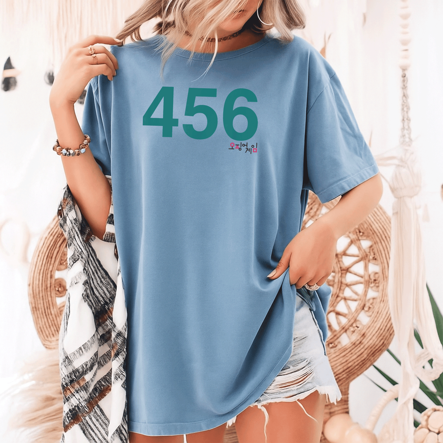 Squid Game Player 456 Costume T-Shirt - Perfect for Fans of the Series, Fun, Stylish and Comfortable Design - 9