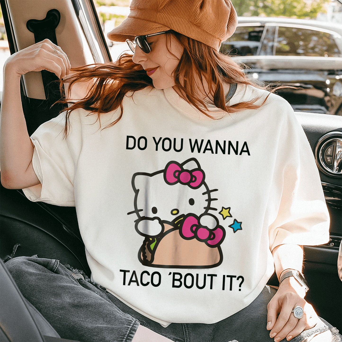 Hello Kitty Taco Bout It Tee Shirt Cute and Fun Graphic Tee for Cat Lovers and Foodies Perfect Gift for Kids and Adults - 10