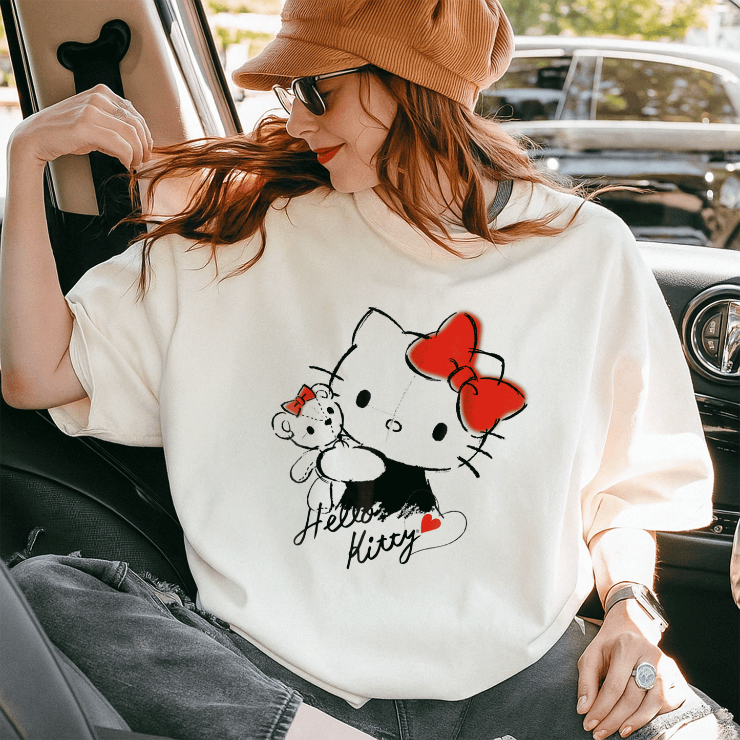 Cute Hello Kitty and Tiny Chum Graphic Tee for Kids - Adorable Characters in a Fun Design Perfect for Everyday Wear - 10