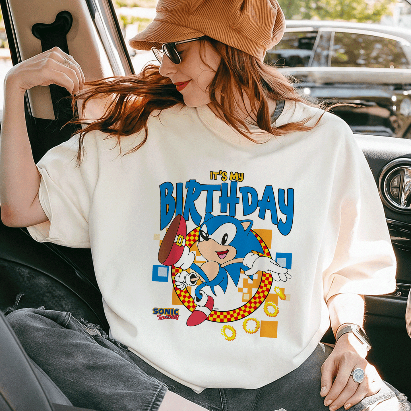 Sonic the Hedgehog Birthday T-Shirt for Kids - Fun Cheerful Design Perfect for Party Celebrations and Special Days - 10