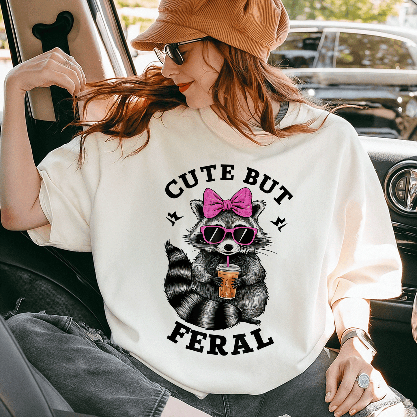 Cute Feral Raccoon T-Shirt with Sunglasses | Fun and Colorful Graphic Tee for Animal Lovers and Casual Wear - 10