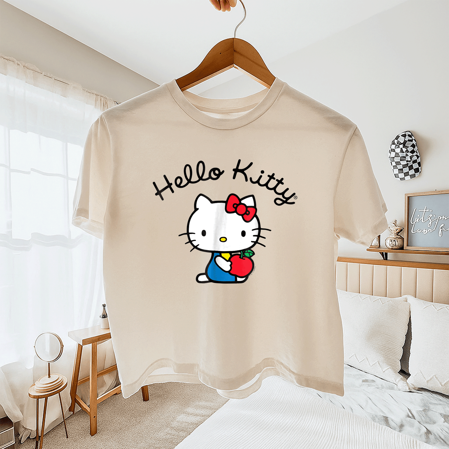 Cute Hello Kitty Retro Logo Tee Shirt for Stylish Fans - Classic Design, Perfect for Casual Wear and Nostalgic Vibes - 11