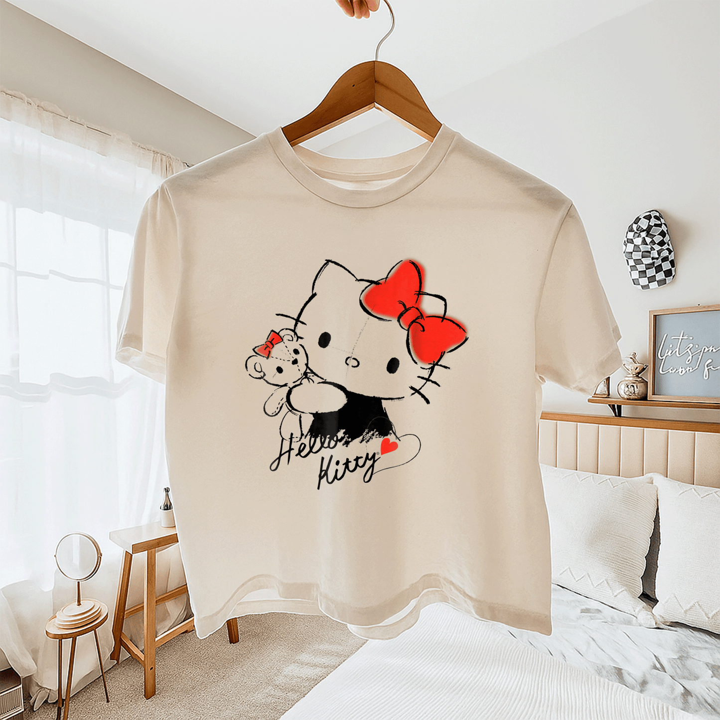 Cute Hello Kitty and Tiny Chum Graphic Tee for Kids - Adorable Characters in a Fun Design Perfect for Everyday Wear - 11