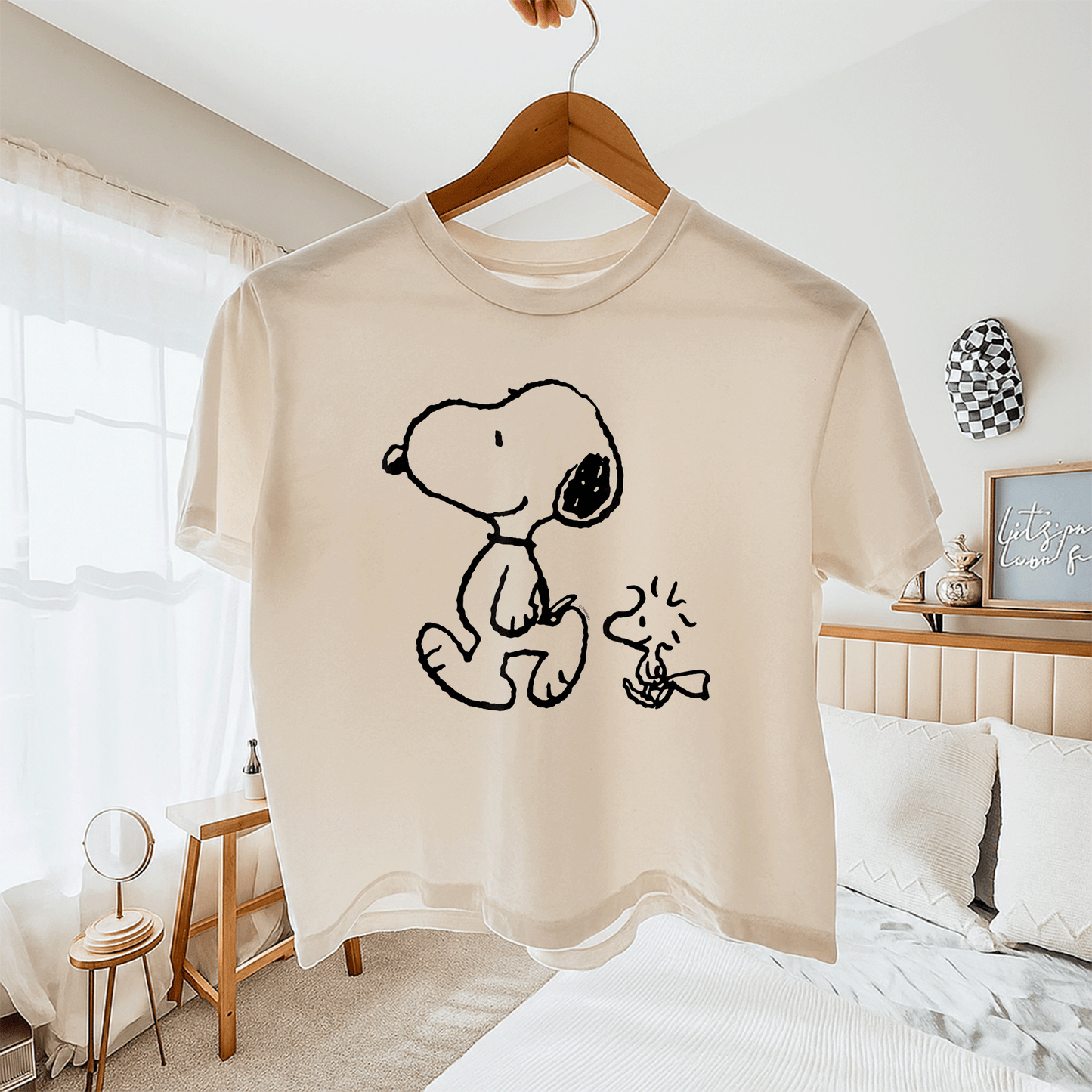 Snoopy and Woodstock Walk T-Shirt - Fun Peanuts Graphic Tee for Fans of Classic Cartoon Characters and Supporters of Friendship - 11
