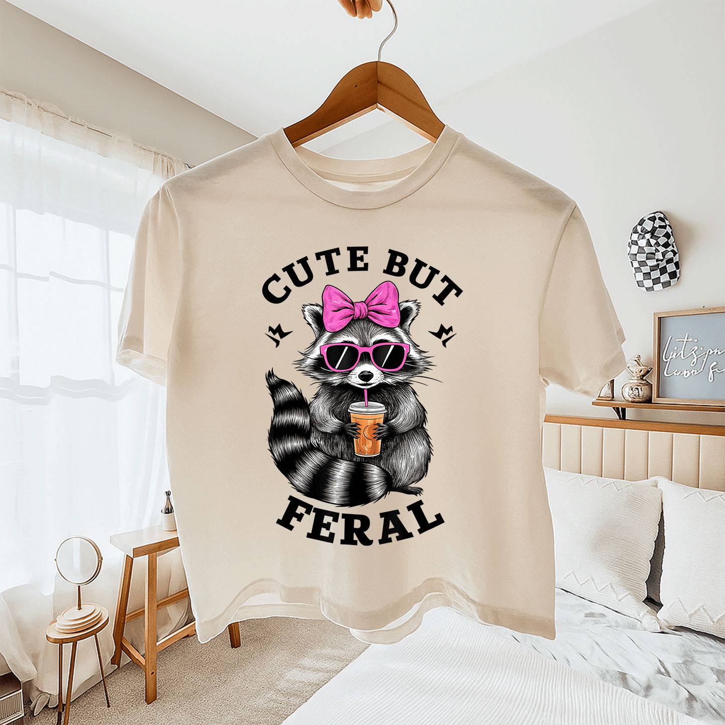Cute Feral Raccoon T-Shirt with Sunglasses | Fun and Colorful Graphic Tee for Animal Lovers and Casual Wear - 11