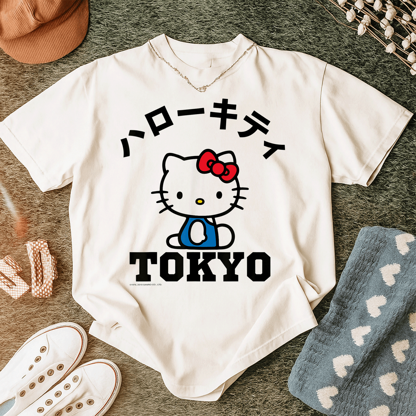 Cute Hello Kitty Tokyo Tee Shirt for Fans – Adorable Design Featuring Hello Kitty in Stylish Tokyo Fashion for Everyday Wear - 12