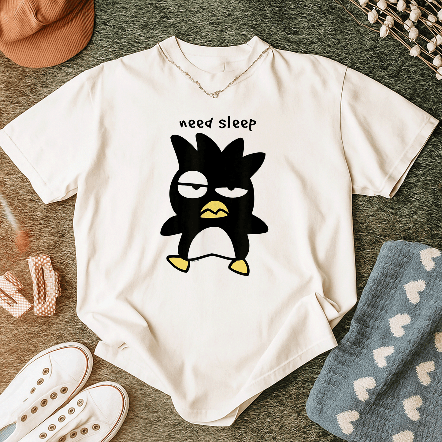Cozy Badtz Maru Need Sleep Tee for Anime Lovers - Adorable Sleepy Design Perfect for Relaxed Days and Casual Outfits - 12