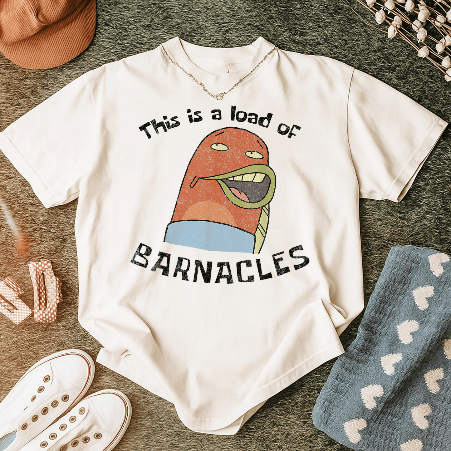 SpongeBob SquarePants Load of Barnacles T-Shirt - Fun and Colorful Tee for Fans of the Beloved Cartoon Character! - 12