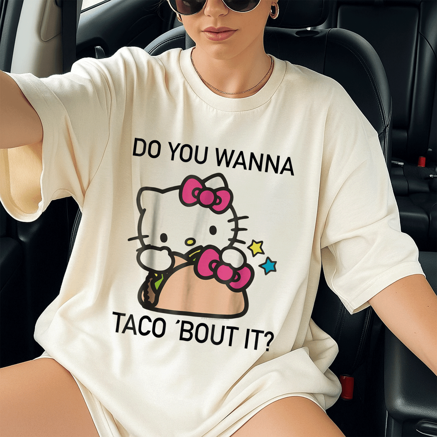 Hello Kitty Taco Bout It Tee Shirt Cute and Fun Graphic Tee for Cat Lovers and Foodies Perfect Gift for Kids and Adults - 13