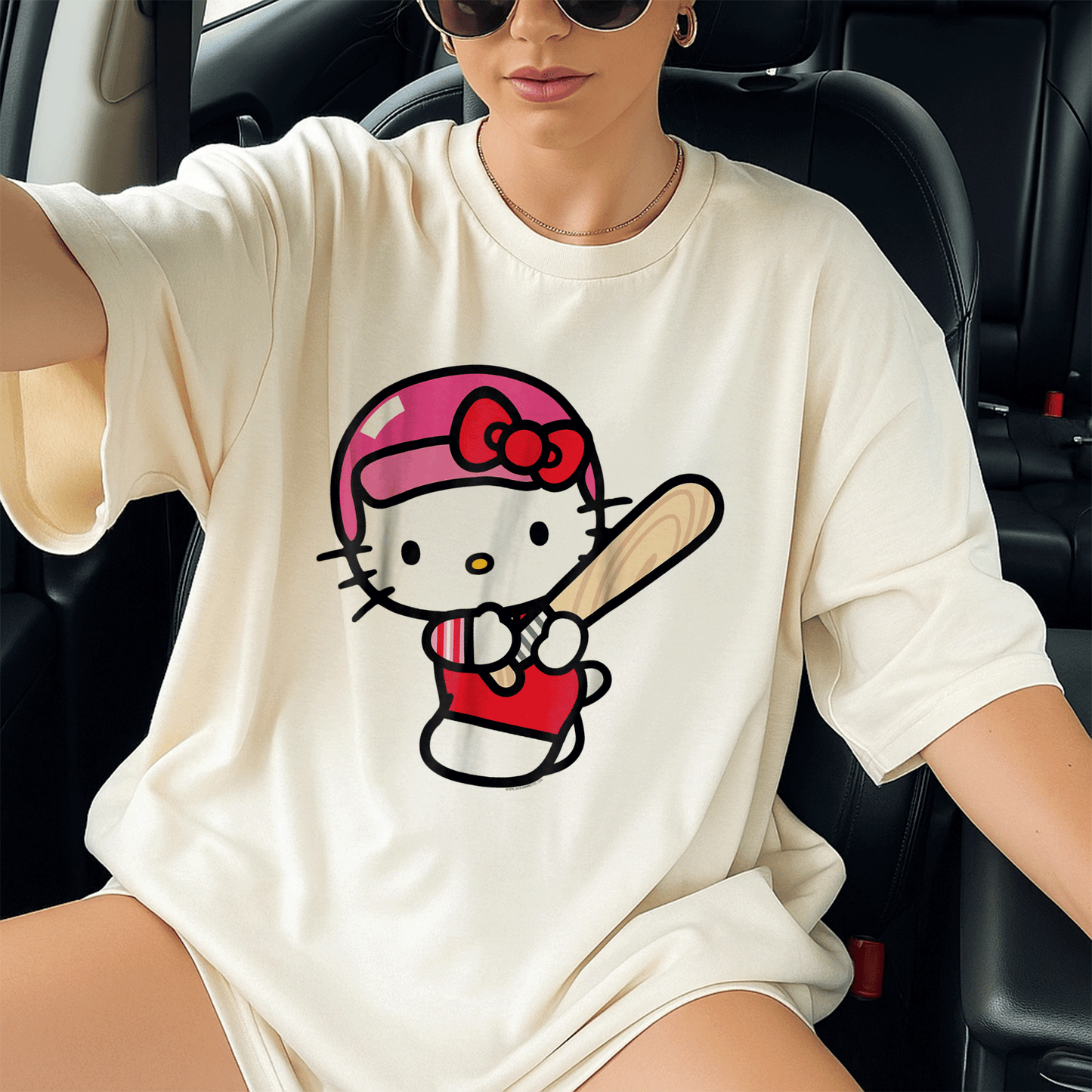Cute Hello Kitty Baseball Player Tee Shirt for Kids β Adorable Graphic T-Shirt Perfect for Little Sports Fans and Playdates - 13