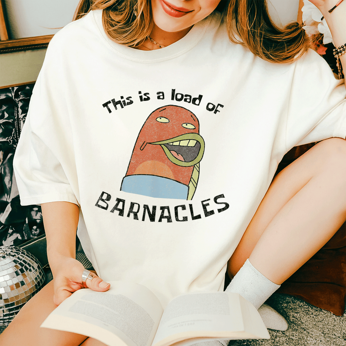SpongeBob SquarePants Load of Barnacles T-Shirt - Fun and Colorful Tee for Fans of the Beloved Cartoon Character! - 14