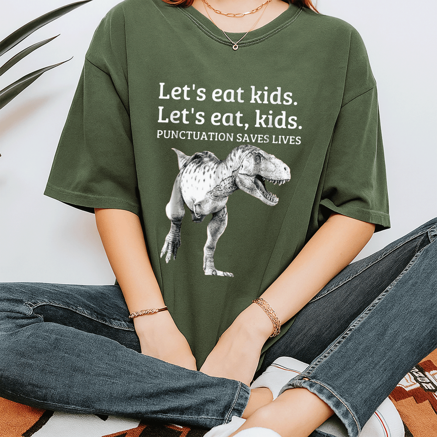 Funny Let's Eat Kids Grammar T-Shirt - Punctuation Saves Lives Design for Grammar Lovers and Teachers - 7