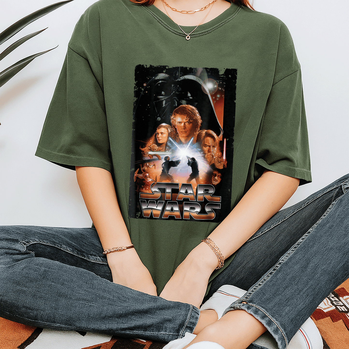 Star Wars Revenge of the Sith Graphic T-Shirt Featuring Iconic Movie Poster Design for Fans and Collectors - 7