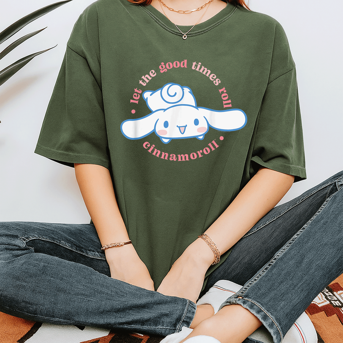 Cute Cinnamoroll Let the Good Times Roll T-Shirt for Fans – Adorable Graphic Tee Featuring Charming Cinnamoroll Design - 7