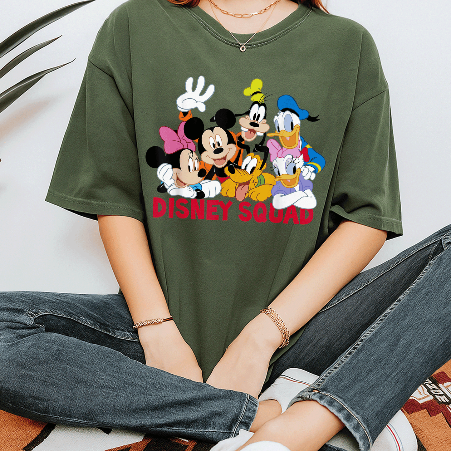 Disney Mickey and Friends Squad T-Shirt Fun Graphic Tee Featuring Classic Characters Perfect for Kids and Disney Fans - 7