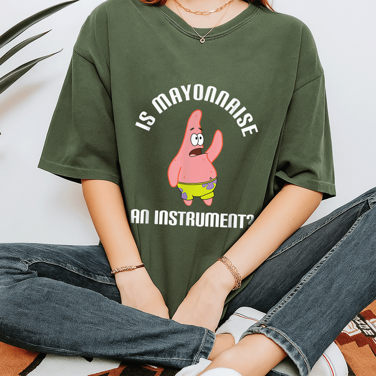 Mademark SpongeBob SquarePants Is Mayonnaise An Instrument T-Shirt Perfect for Fans of Fun and Whimsical Cartoon Apparel - 7