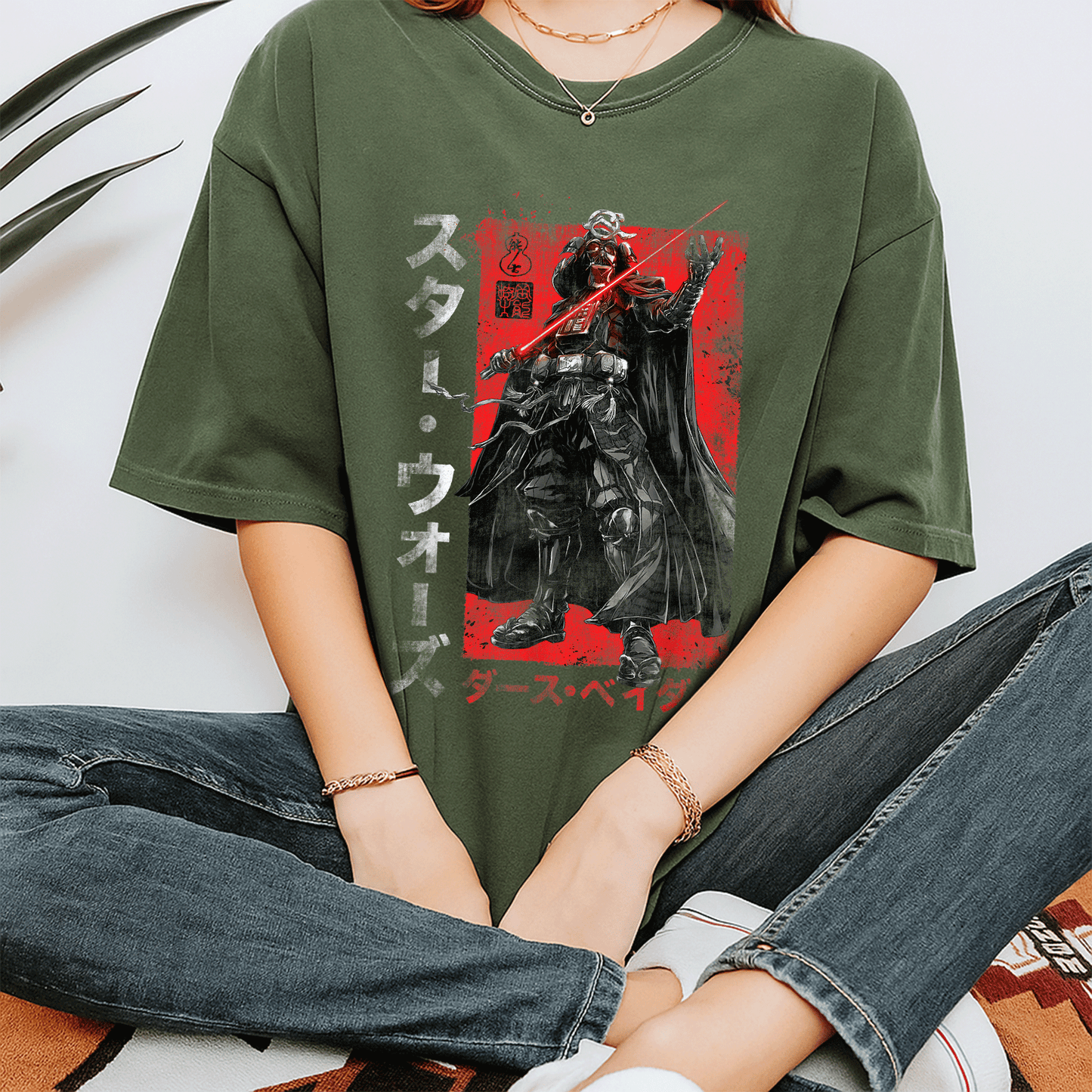 Star Wars Visions Samurai Vader T-Shirt - Unique Anime Style Design for Star Wars Fans and Samurai Enthusiasts - 7