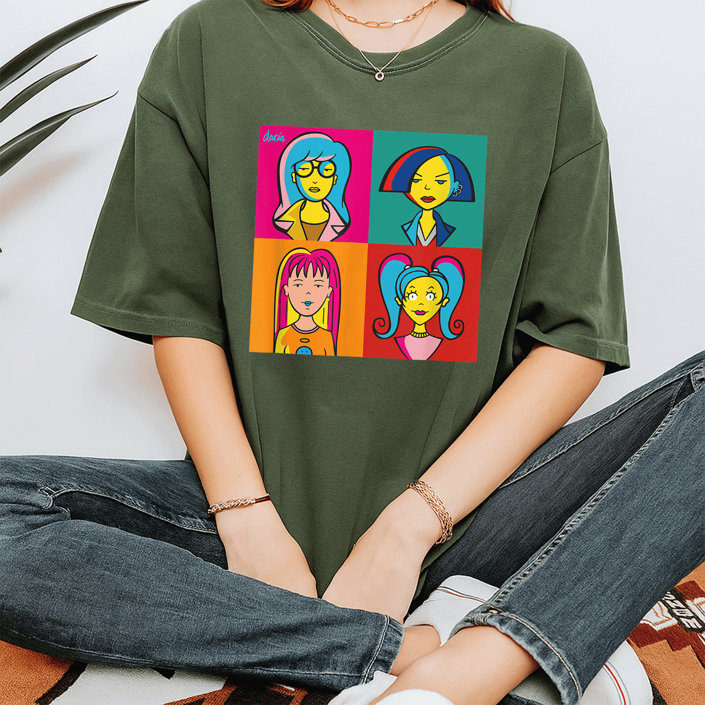 Mademark x Daria Ladies of Daria Pop Art T-Shirt - Stylish and Fun Graphic Tee for Fashion-Forward Women - 7